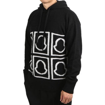 MONCLER モンクレール 9C00013 M1240 999 ロゴ ニット フード 67056865
