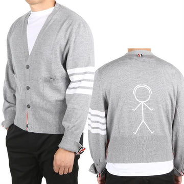 Thom Browne Diagonal Armband Stickman Cardigan MKC370A Y1002 055 67184248