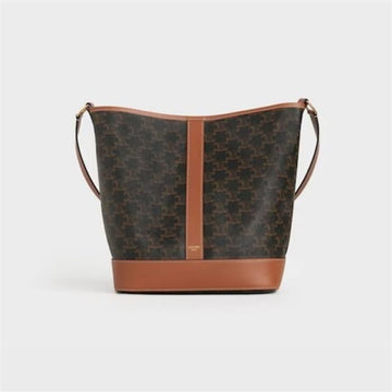 CELINE ミディアムバケットトリオンフキャンバスカーフスキン / ショルダー兼クロスバッグ 191132CAS 04LU 126800922