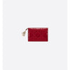 DIOR Kartenetui aus Kirschrot lackiertem Kalbsleder 126804596 [P]