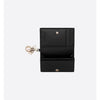 DIOR Kartenetui aus schwarzem Knautschlack-Leder, Größe S0011ONMJ_M900 126804606 [P]