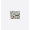Dior Saddle Lotus Wallet Gray 126804931 [P]