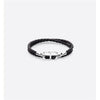 DIOR CD Icon geflochtenes Leder Doppelarmband D004 / Armband 126805102 [P]