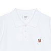 MAISON KITSUNE ユニセックスフォックスヘッドパッチレギュラーポロシャツ ホワイト LM00208KJ7002-P100 126807401 [P]