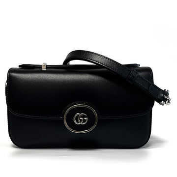 GUCCI プティ GG ミニ ショルダーバッグ ブラック レザー 739722 AABSG 1000 126851994