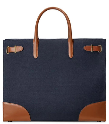 Lauren Ralph Lauren Canvas Large Devyn Tote Bag 15786222 74256095