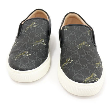 GUCCI 407362 GG Supreme Canvas Tiger Print Herren Slip-On Sneakers 11 126859463