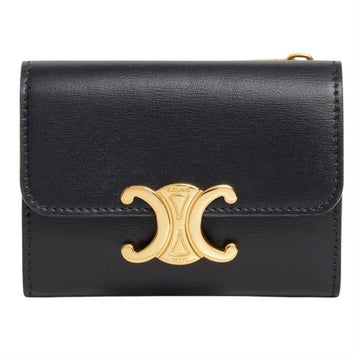 CELINE トリオンフ コイン コンパクト ウォレット - シャイニーカーフスキン 10I653DPV 38NO 126936853