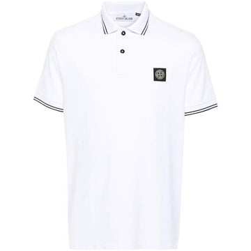 STONE ISLAND ロゴストレッチピケポロシャツ半袖 80152SC18 75032243