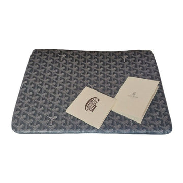 Goyard Senac Clutch MGM Charcoal Gray APMSENAT2 PVC Unisex 126940472