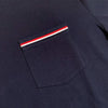 Thom Browne MJS010A / RWB Three-Stripe Tab Pocket Cotton Short Sleeve T-Shirt 57691300 [P]