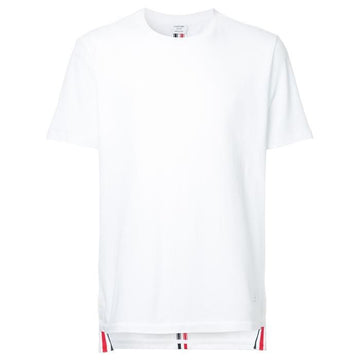 THOM BROWNE Relaxed Fit Kurzarm-Polo mit Stripe in der Mitte 23FW MJS056A 53398514