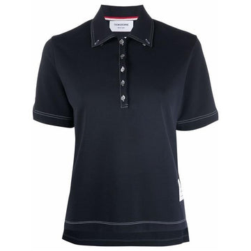 THOM BROWNE FJP057A / Dreistreifen-Tab Woll-Tech Milano Stitch Polo-Shirt 33371437