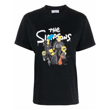 BALENCIAGA Die Simpsons Kollaboration Logo T-Shirt kurzarm 670943 33357756