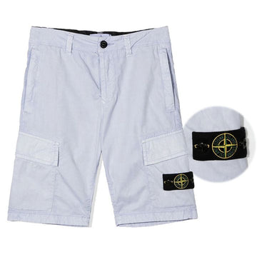 Stone Island Kids Cargo Half Pants 157029419