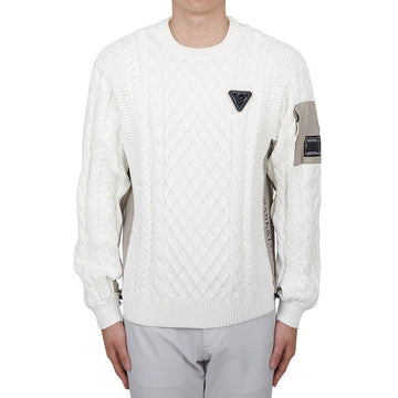 MARK & LONA Golfbekleidung Herren Strick MCM 4C AB54 WEISS 126954411