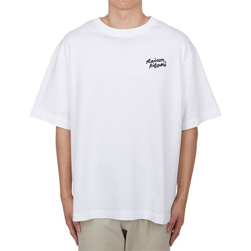 Maison Kitsune Handwriting Men Short Sleeve T-Shirt OM00123KJ0119 M186 126954439