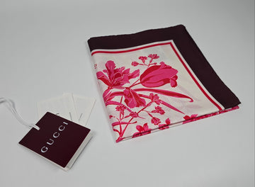 Gucci Floral Print Silk Scarf 126955905