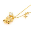 LOUIS VUITTON Gold Kristall Vivienne Halskette M01351 126956004 [P]