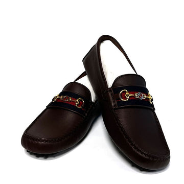 Gucci Web Driving Shoes 624698 1XH10 Dark Brown 127023892