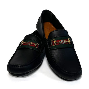 GUCCI Web Driving Shoes 624698 1XH10 Schwarz 127023919