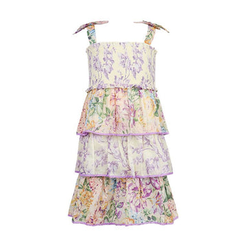 ZIMMERMANN キッズティアードフローラルワンピース 6413DSS241 127039473