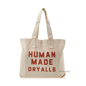 Human Made HM28GD043 WHITE SS25 Unisex Canvas Tote Bag 127067302