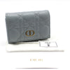 DIOR S5132UWHC クラウドブルー カナージュ カロ グリシン カード財布 127113402 [P]