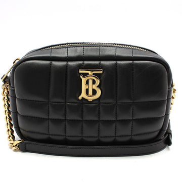Burberry Black Leather Gold TB Logo Lola Mini Camera Crossbody Bag 80608361 127113832