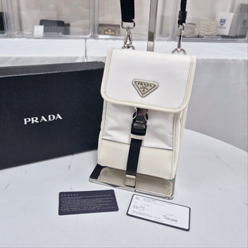 PRADA Dreieckslogo Nylon Phone Case Crossbody (2ZH109) 127174767