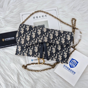 Dior Oblique WOC Saddle Chain Crossbody Bag S5614CTZQ 127174944