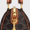 Celine Small Boston Triomphe Canvas Calfskin 127226971 [P]