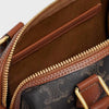 Celine Small Boston Triomphe Canvas Calfskin 127226971 [P]