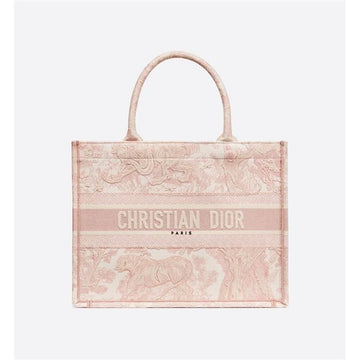 Dior Book Tote Medium Bag Ecru Pink 127226984 [P]