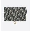 DIOR Saddle Pouch Blau Oblique Jacquard / Frauen Pouch 127227024 [P]