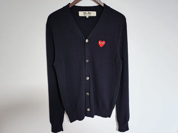 COMME DES GARCONS M Navy Red Patch Herren Cardigan AZ-N008 127258089