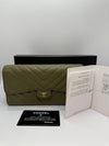 CHANEL Chevron Long Wallet 22 Series A80758 127307457 [P]