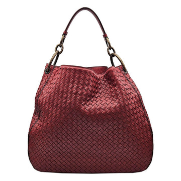 Bottega Veneta Red Intrecciato Hobo Shoulder Bag 642697 127333154