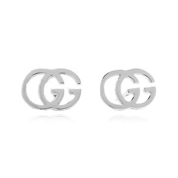 Gucci RUNNING G Earrings 18K White Gold 29605420