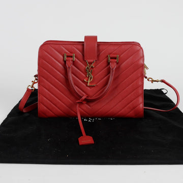 Saint Laurent Chevron Cabas Small Tote Bag 357397 126730269