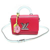 LOUIS VUITTON M56131 Grenade Epi Leder Silberfarben Twist MM Top Handle Kette 2WAY 127391274 [P]