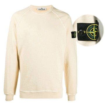 STONE ISLAND クルーネック スウェットシャツ ストーン ワッペン ベージュ 741566060 V0193 152928845