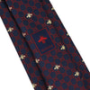Gucci GG Bee Tie 545078 4E002 4174 Navy Red 127476242 [P]