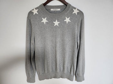 GIVENCHY M Graue Sternapplikation Herrenpullover 7503 502 127496735