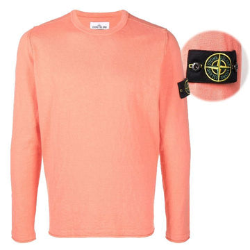 STONE ISLAND ワッペンパッチクルーネックコットンニット 159298945 [P]
