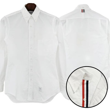 THOM BROWNE 2024 FW Dreistreifen Grogain Plakettenhemd 123775695