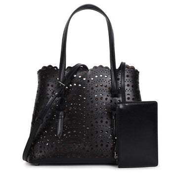 Alaia Black Bien Wave Lux Mina 25 Tote Bag 999 127649718 [P]
