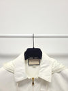 GUCCI Windbreaker-Jacke mit gesticktem Logo in Weiß 127650099 [P]