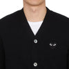 COMME DES GARCONS Schwarze Wappenstrickjacke AX N024 051 1 (Unisex) 127650528 [P]