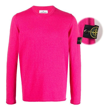 STONE ISLAND クルーネックコットンニットパッチ7615532B9 V0087 152876258